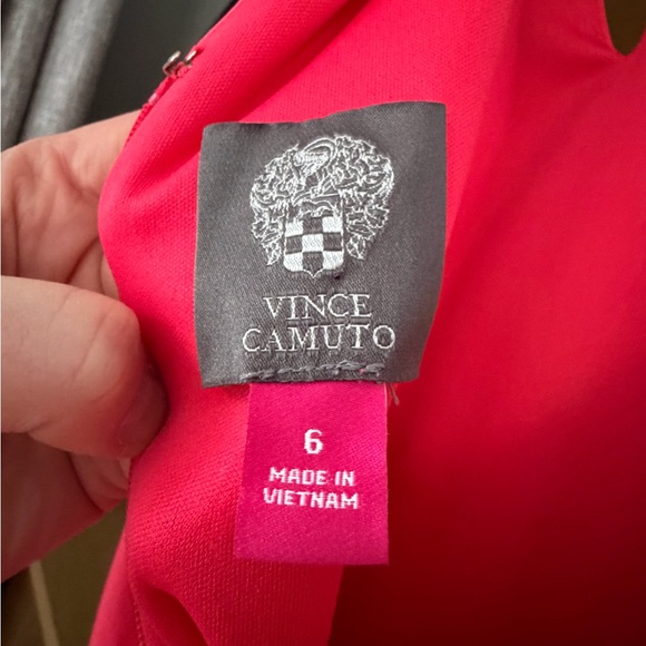 Vince Camuto• | Layered High-Low Dress| Med Pink | Size 6 - Picture 11 of 13